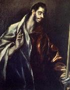 GRECO, El Apostle St Thomas Sweden oil painting artist